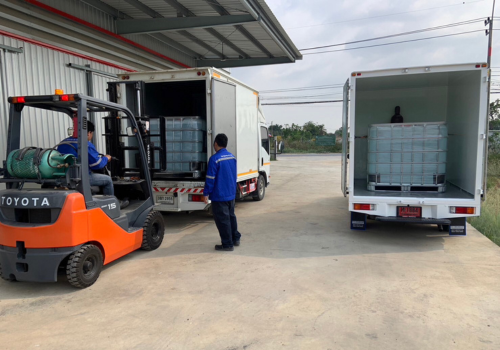 แอดบลู ถัง ibc 1000 ลิตร พร้อมจัดส่งทั่วประเทศไทย, และส่งออกไปลาว พม่า กัมพูชา มาเลเซีย